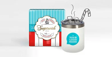 Sugarwish product Custom Mug and Treats